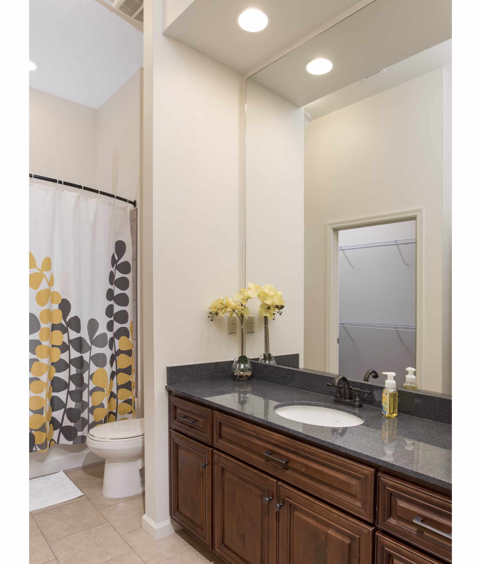 Bathroom featuring modern fixtures at Village at Aspen Place Apartments