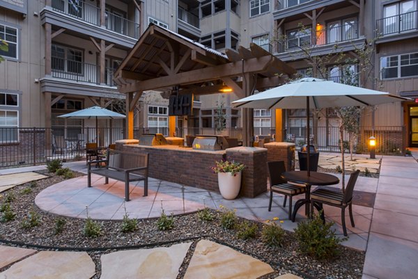 grill area at Village at Aspen Place Apartments