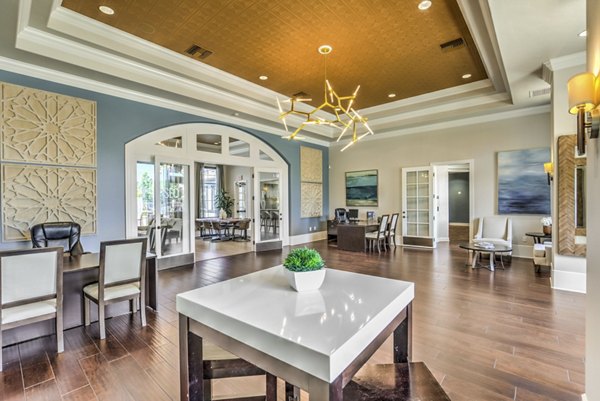 The Paseo at Town Center: Elegant clubhouse with modern design and luxury finishes for gatherings and events