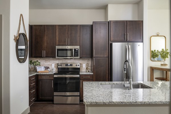 kitchen at The Sterling at Oak Hills Apartments