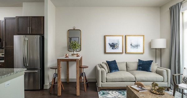 living room at The Sterling at Oak Hills Apartments