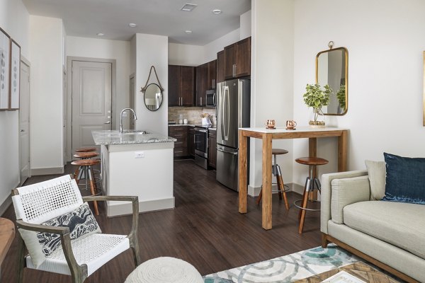 living room at The Sterling at Oak Hills Apartments