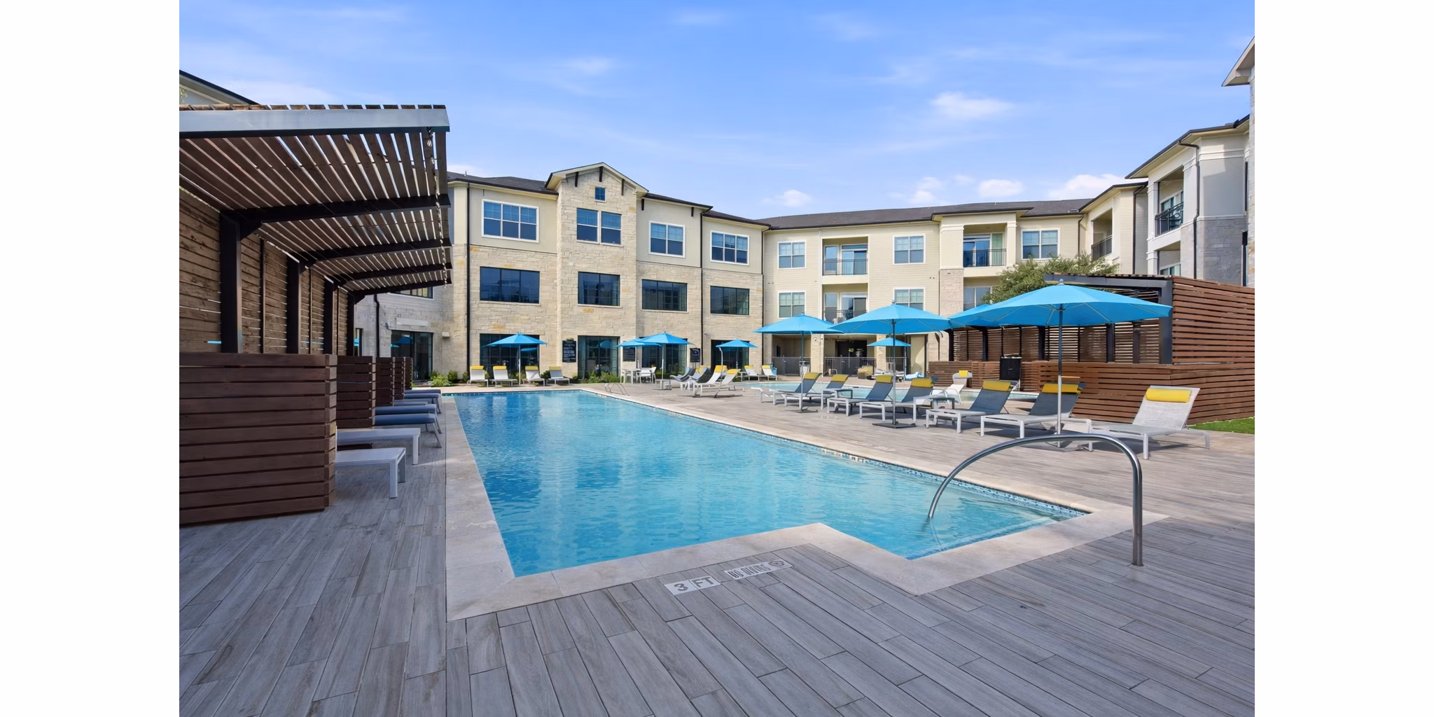 pool at The Sterling at Oak Hills Apartments