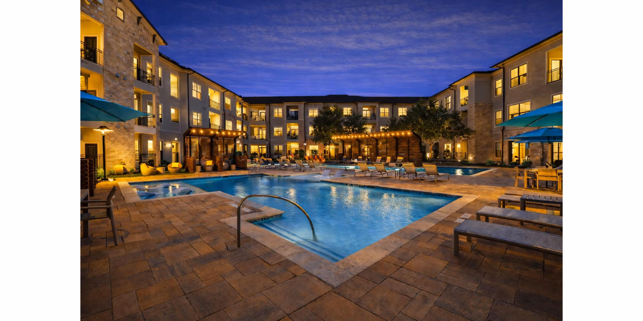 pool at The Sterling at Oak Hills Apartments