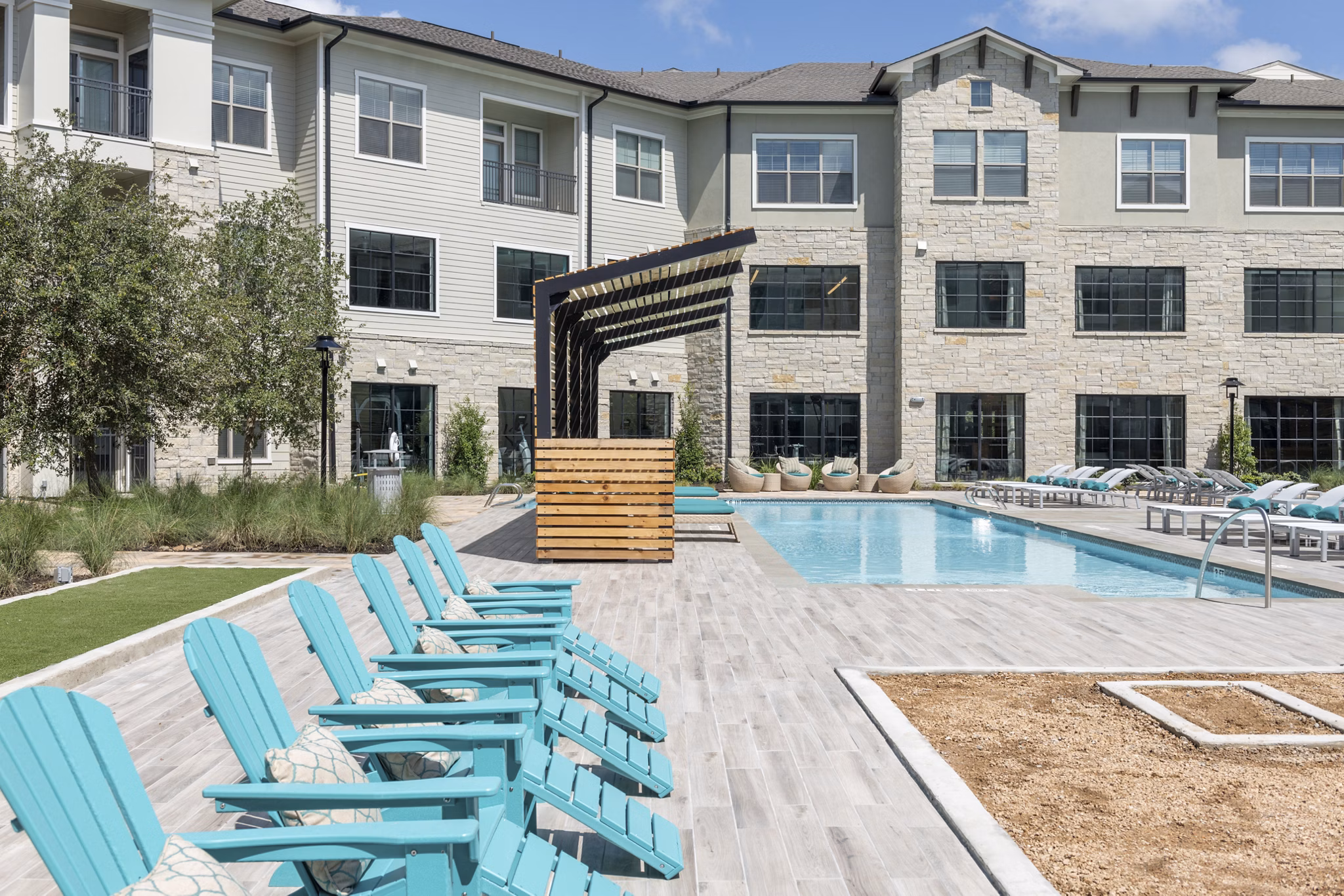 pool at The Sterling at Oak Hills Apartments
