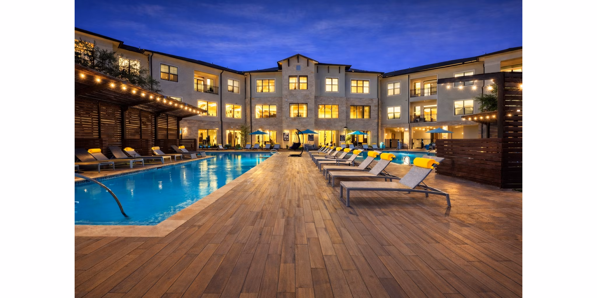 pool at The Sterling at Oak Hills Apartments