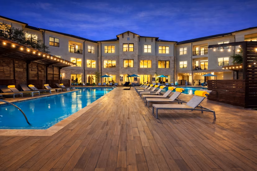 pool at The Sterling at Oak Hills Apartments