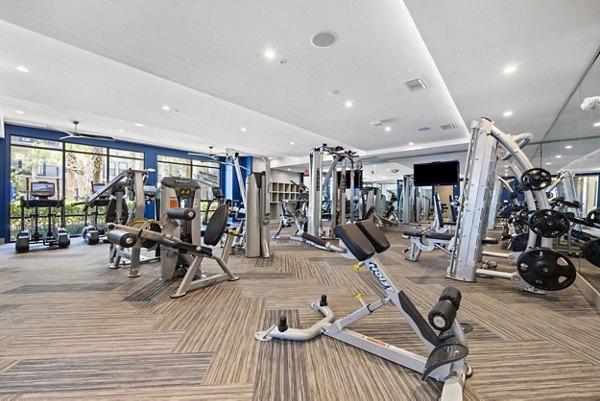 State-of-the-art fitness center at Broadstone River House Apartments featuring modern equipment and spacious workout areas