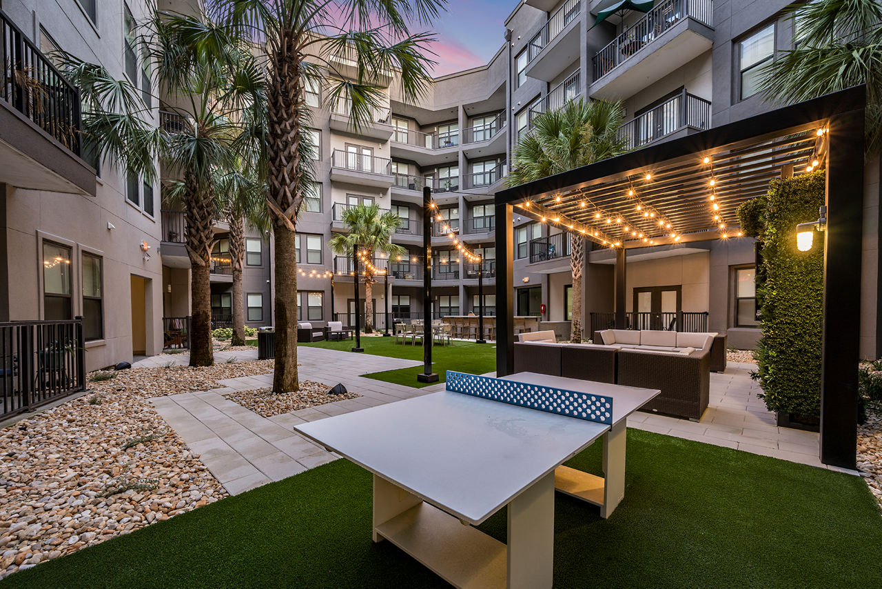 Grill area at River House