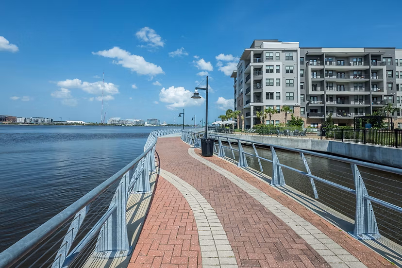 Convenient dog wash station at Broadstone River House Apartments for pet-friendly living