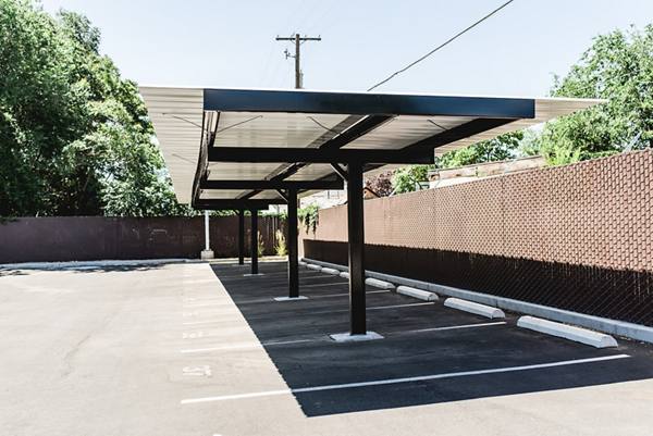 covered parking at City Garden Apartments