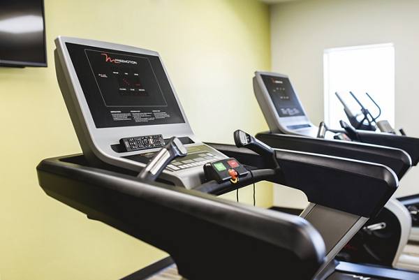 fitness center at City Garden Apartments