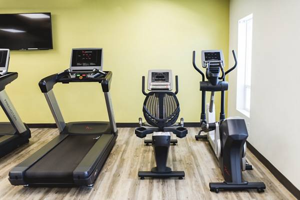 fitness center at City Garden Apartments