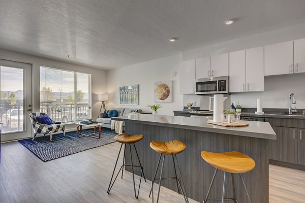 kitchen at Meridian Apartments