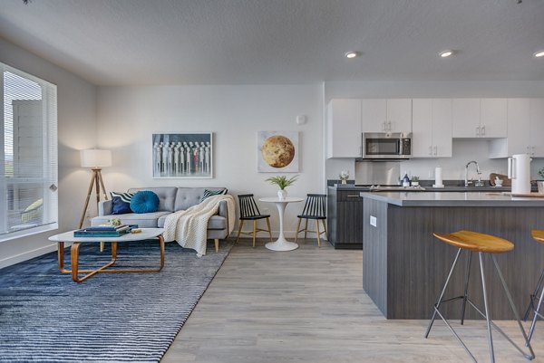 living room at Meridian Apartments