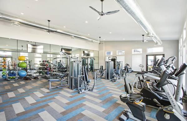 fitness center at Inova Apartments