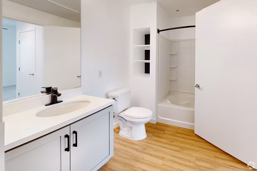 bathroom at Eton at Warner Center Apartments 