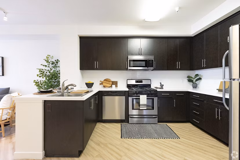 kitchen at Eton at Warner Center Apartments 