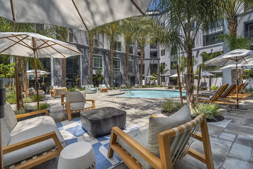 pool at Eton at Warner Center Apartments 