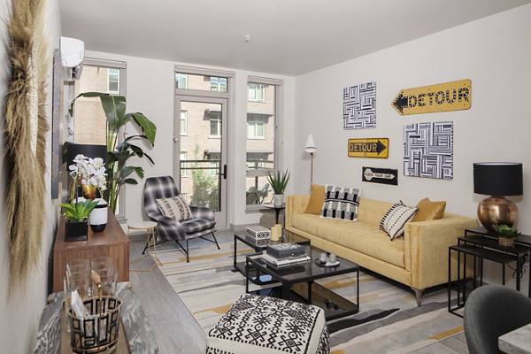 living room at Broadstone Reveal Apartments