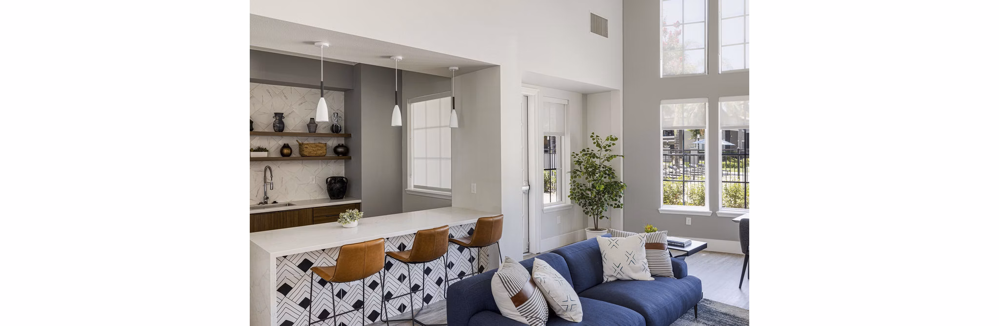 Clubhouse with modern amenities at Canyon Park Apartments