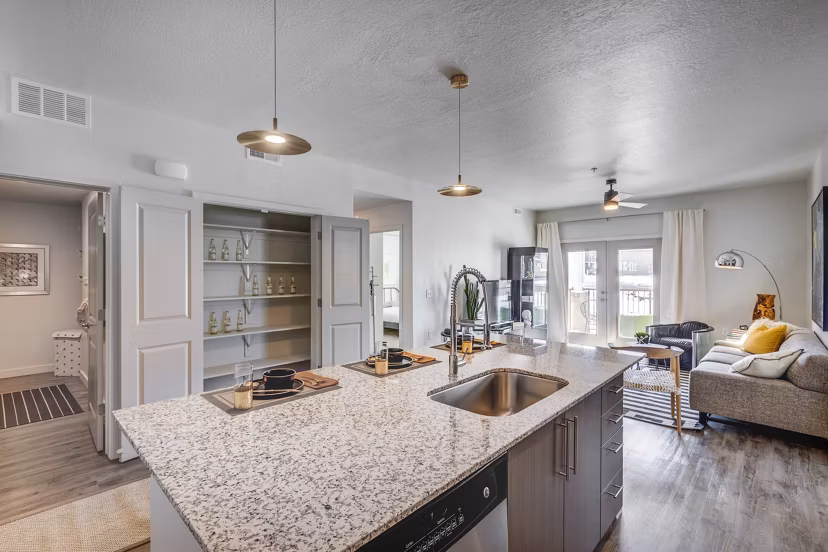 Aspira at Anthem Apartments: Modern kitchen with stainless steel appliances and sleek cabinetry