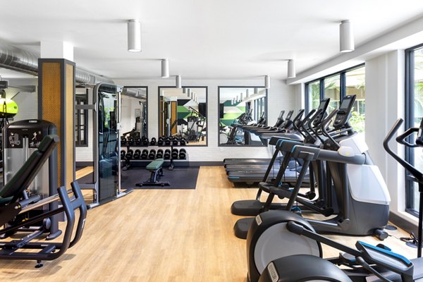 fitness center at 7403 Apartments