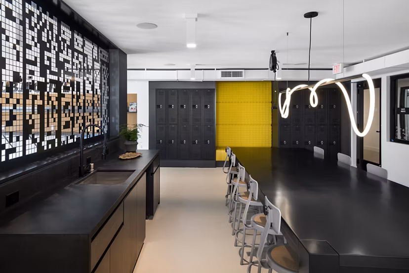 Spacious meeting facility with modern amenities at Jefferson Edge Apartments