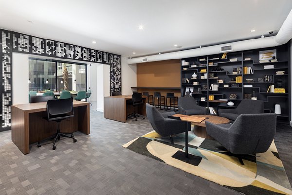 Jefferson Edge Apartments: Stylish clubhouse with modern design