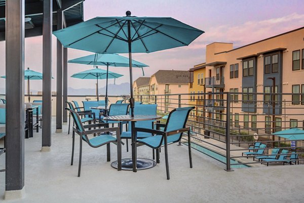 patio at Vida at Daybreak Apartments