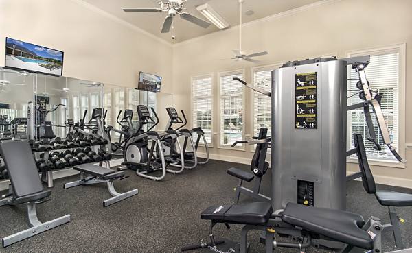 fitness center at Meridian Obici Apartments