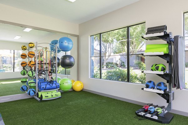 fitness center at Morada West Apartments