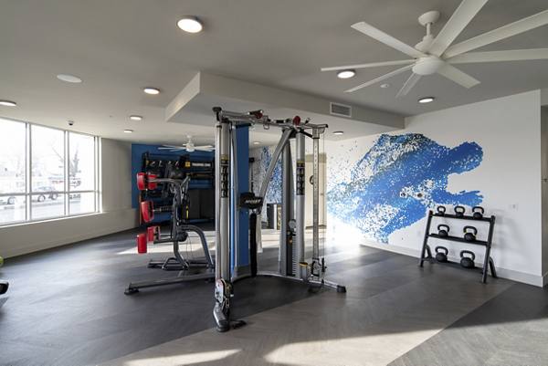 fitness center at Gio Apartments
