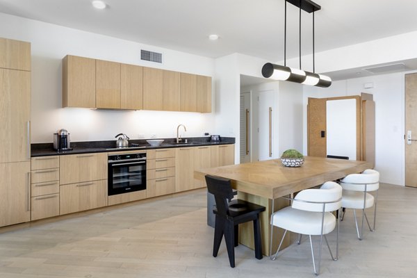 kitchen at Columbia Square Living Apartments