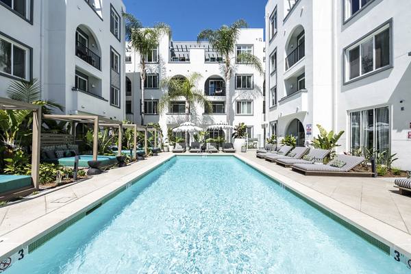 pool at Reveal Playa Vista Apartments