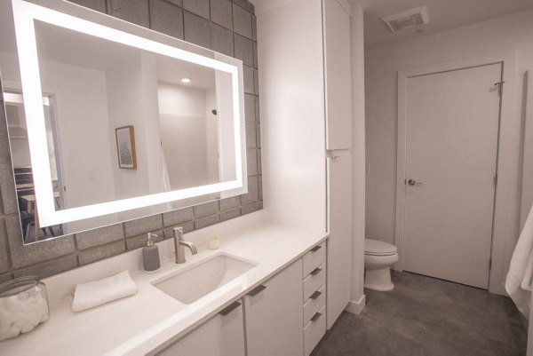 bathroom at The Morton Apartments