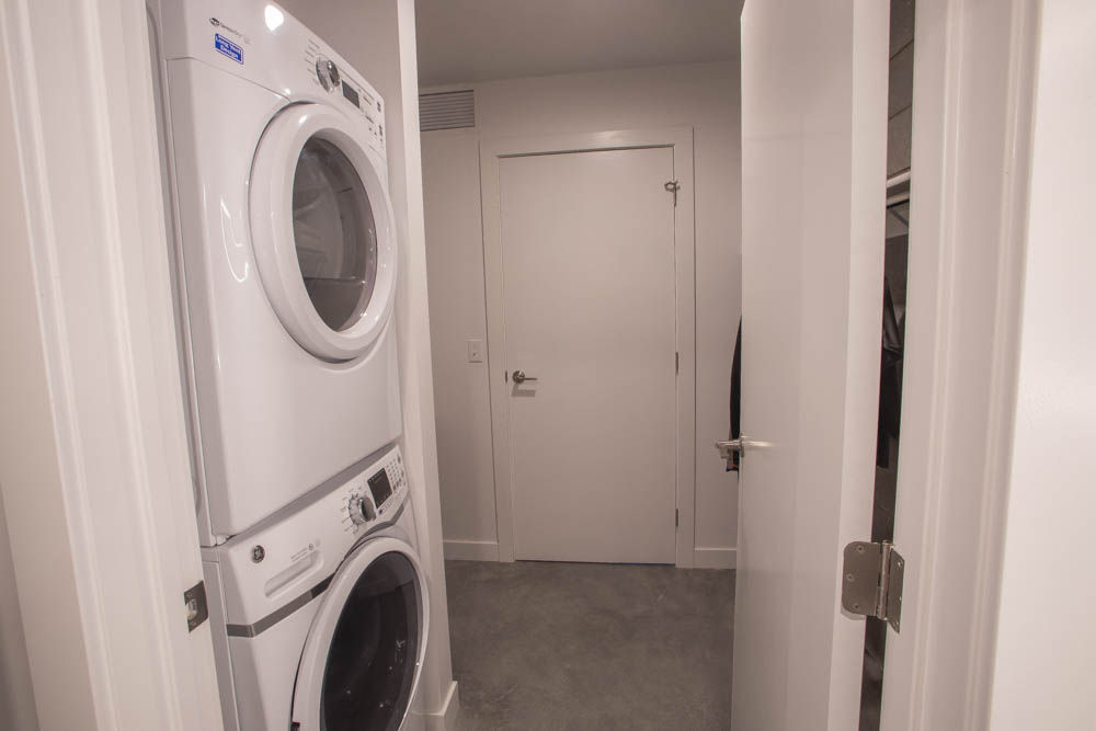 Laundry room at The Morton