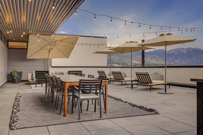 patio at The Morton Apartments