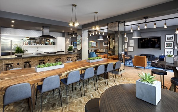 Clubhouse featuring modern furnishings at Lex CTR City Apartments