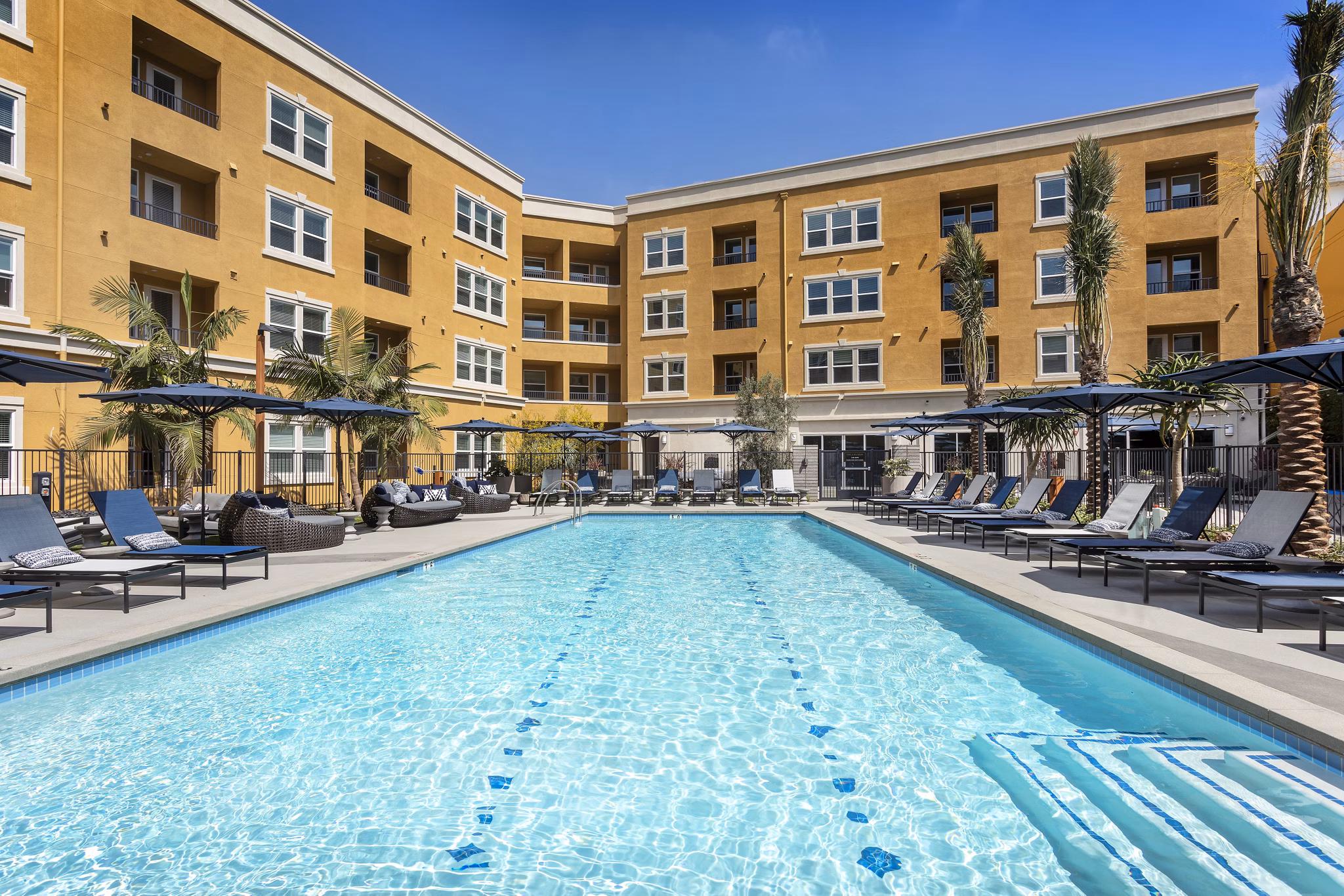 Rooftop pool offering skyline views at Lex CTR City Apartments