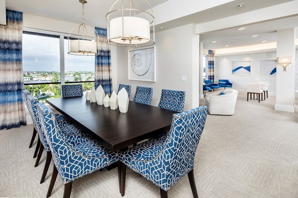Meeting facility with modern furnishings at 1333 South Ocean Apartments
