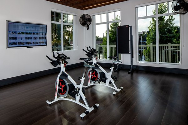 Modern fitness center with state-of-the-art equipment at 1333 South Ocean Apartments, ideal for wellness and exercise enthusiasts