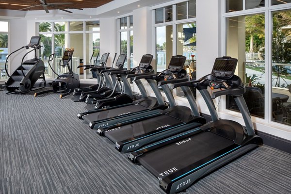 State-of-the-art fitness center with modern equipment at 1333 South Ocean Apartments