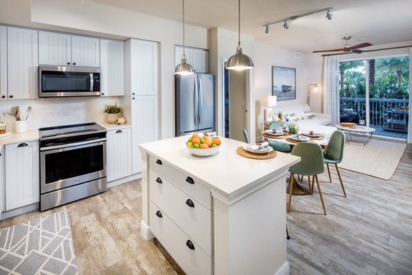 kitchen at South Ocean Apartments