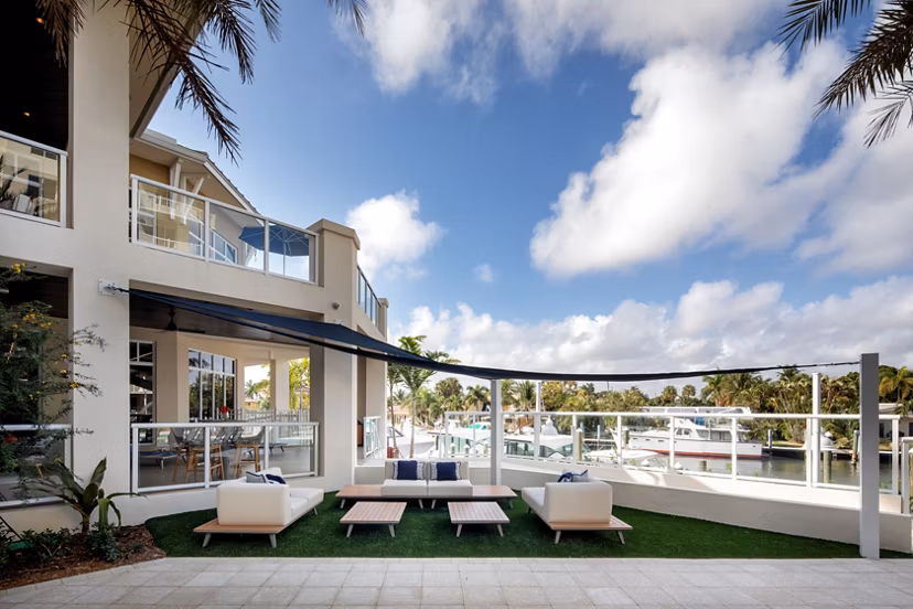 Scenic ocean views from a rooftop deck at 1333 South Ocean Apartments