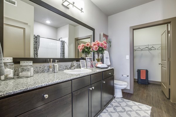 bathroom at Highpoint at Cypresswood Apartments