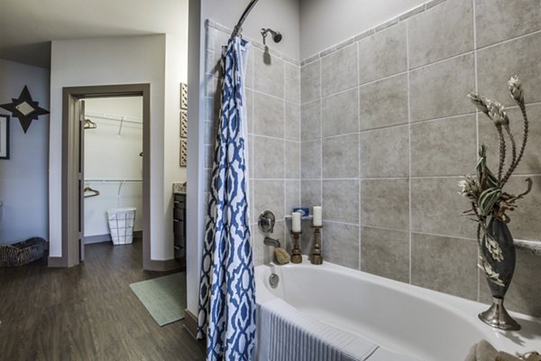 bathroom at Highpoint at Cypresswood Apartments