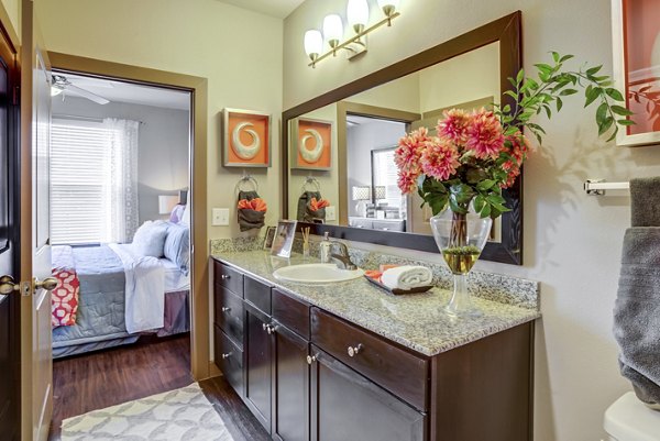 bathroom at Highpoint at Cypresswood Apartments