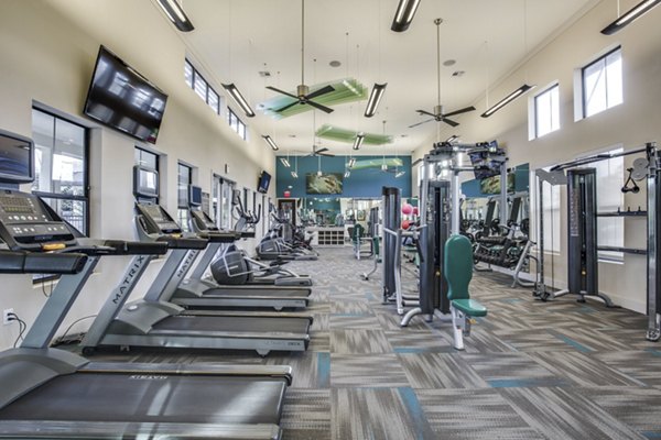 fitness center at Highpoint at Cypresswood Apartments