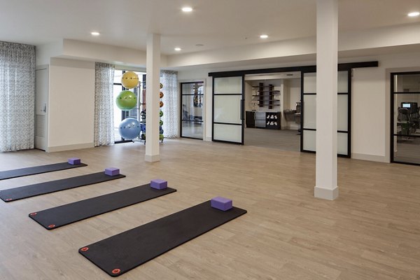 yoga/spin studio at Marvelle at Southcenter Apartments